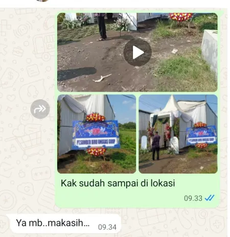 Pengiriman Karangan Bunga Sawah Baru