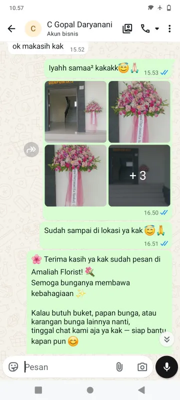 Pengiriman Karangan Bunga Sawah Baru