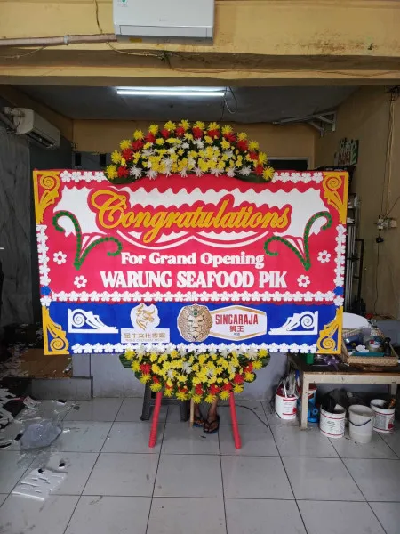 Papan Bunga Ucapan Selamat Sawah Baru